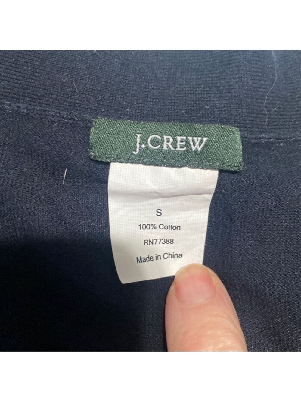 J.CREW woman’s Navy Cardigan Sweater S - Picture 2 of 5